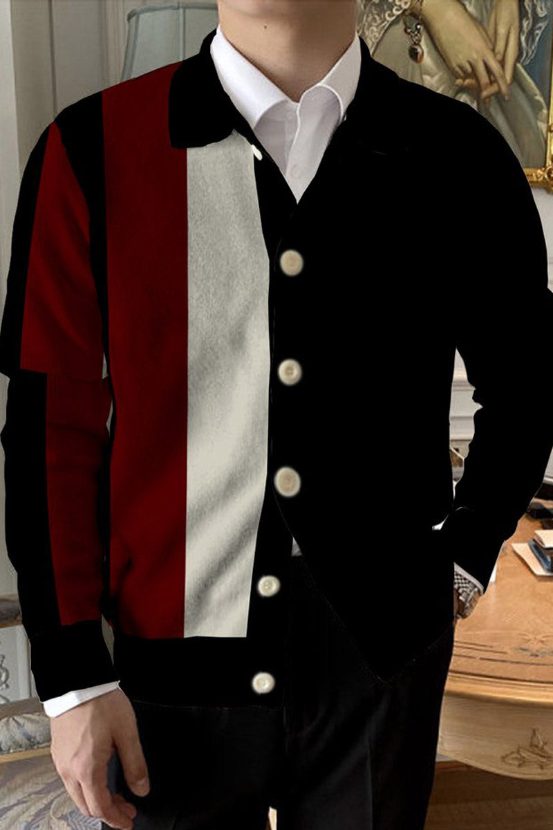 Men's Lapel Knitted Sweater Cardigan - Fashionpara