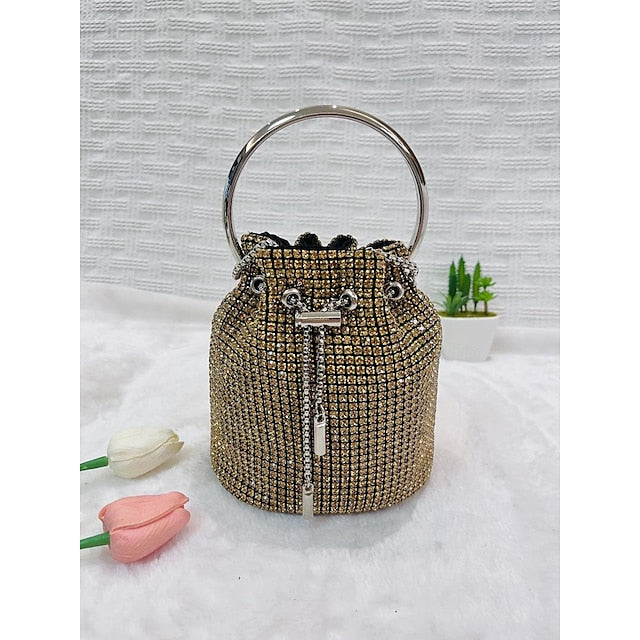 PU Bag Chain Clutch Evening Wedding Leather Party