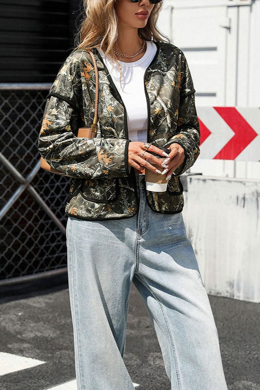 Retro Print Cardigan Coat for Stylish and Cozy Layers