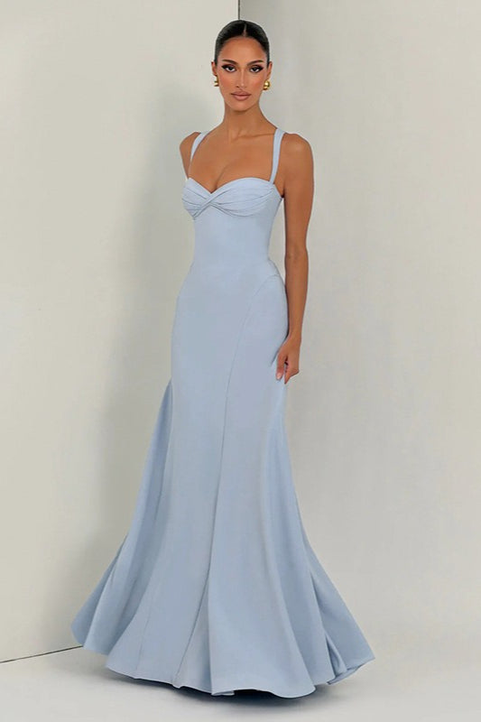 Sweetheart Neck Fit and Flare Maxi Gown 8