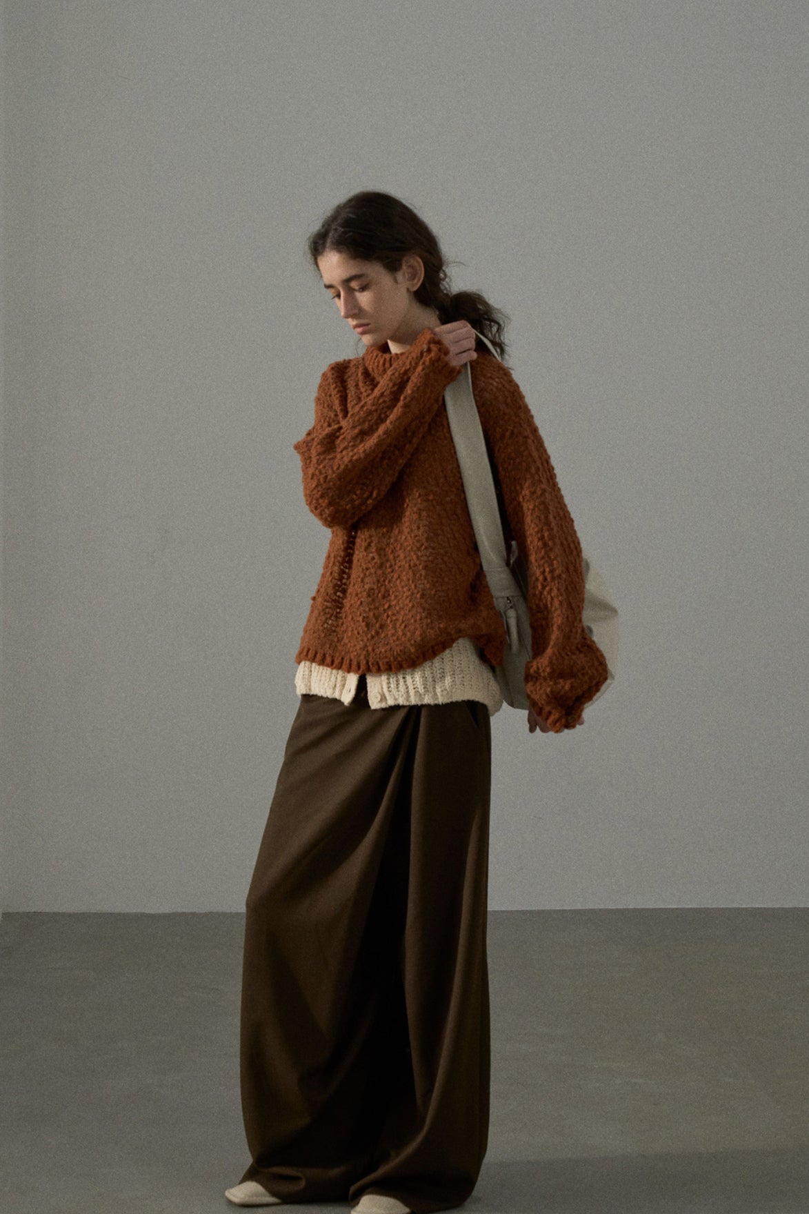 Textured Breathable Bean Yarn Knit Sweater 5