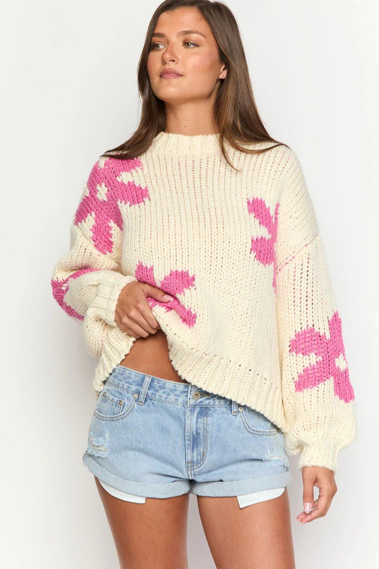 Pullover Floral Detail Sweater 13
