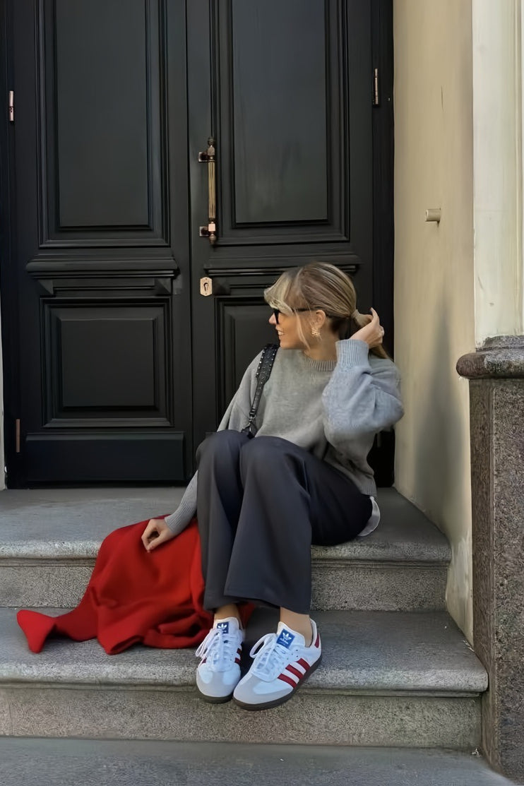 PrincessAce Thickened Cropped Crew Neck Sweater for Chic Style