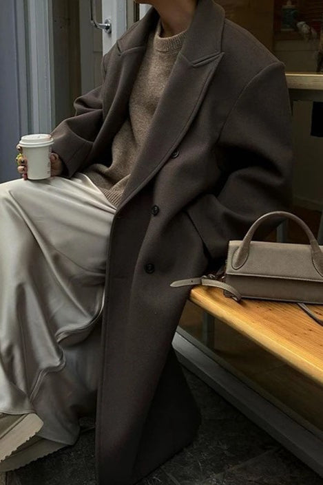 Elegant Single-Breasted Winter Coat for Stylish Warmth