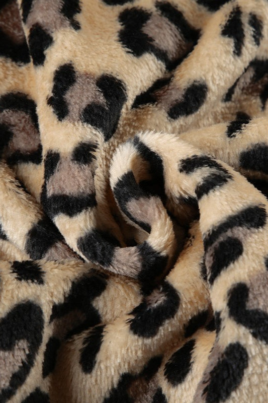Leopard Plush Crop Coat 8