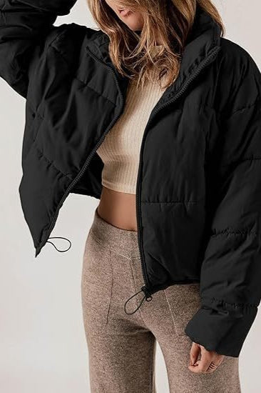Classic Plain Quilted Puffer Jacket 7