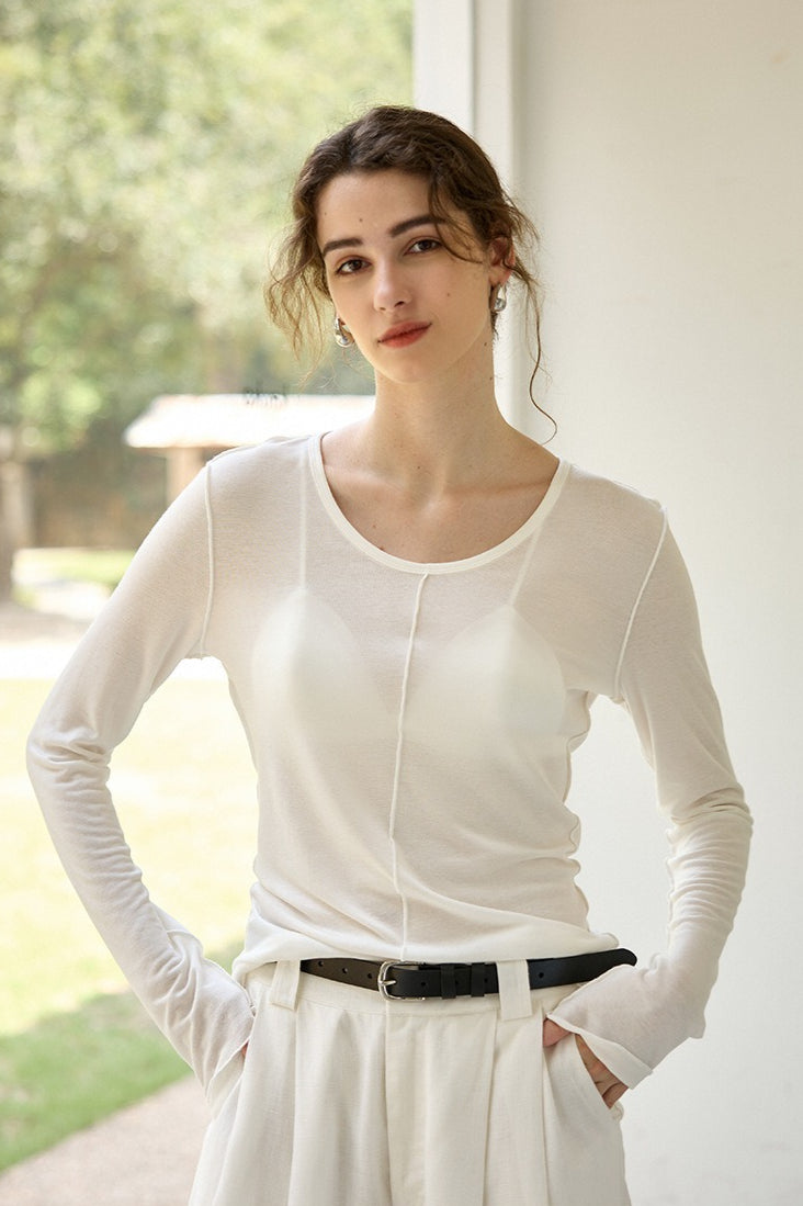 Thermal Blend Slim Knit Top