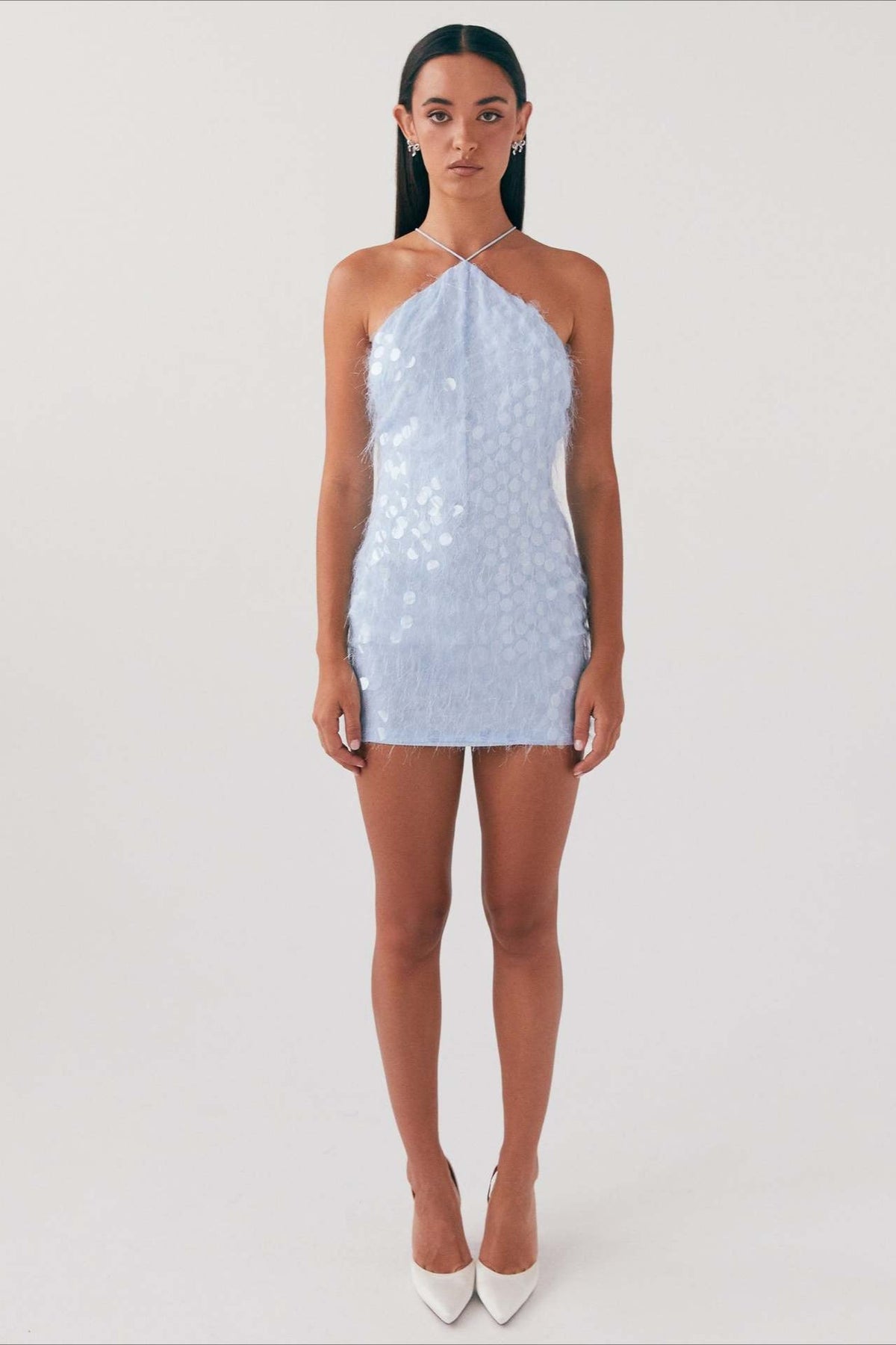 Sequin Halter Neck Bodycon Mini Dress 6