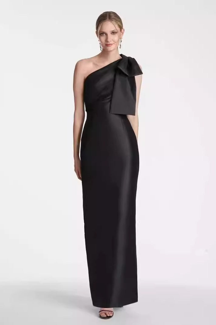 Bandage Bow High Waist Sleeveless Bodycon Formal Mini Dress