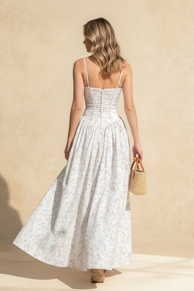 Off-the-Shoulder Floral Maxi Dress