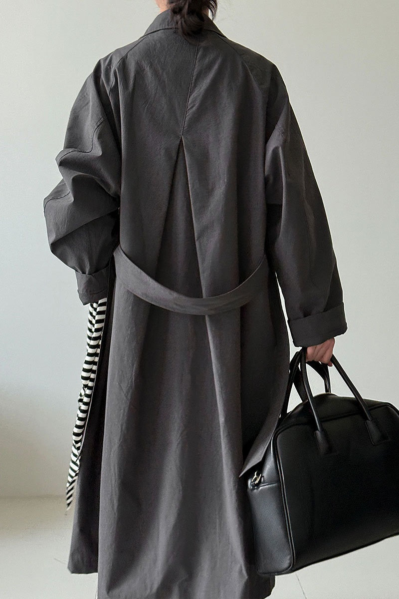 Luxi Vintage Loose Overcoat with Large Pockets for Style