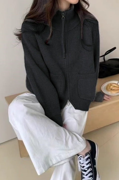 Loose Fit High Neck Sweater 5