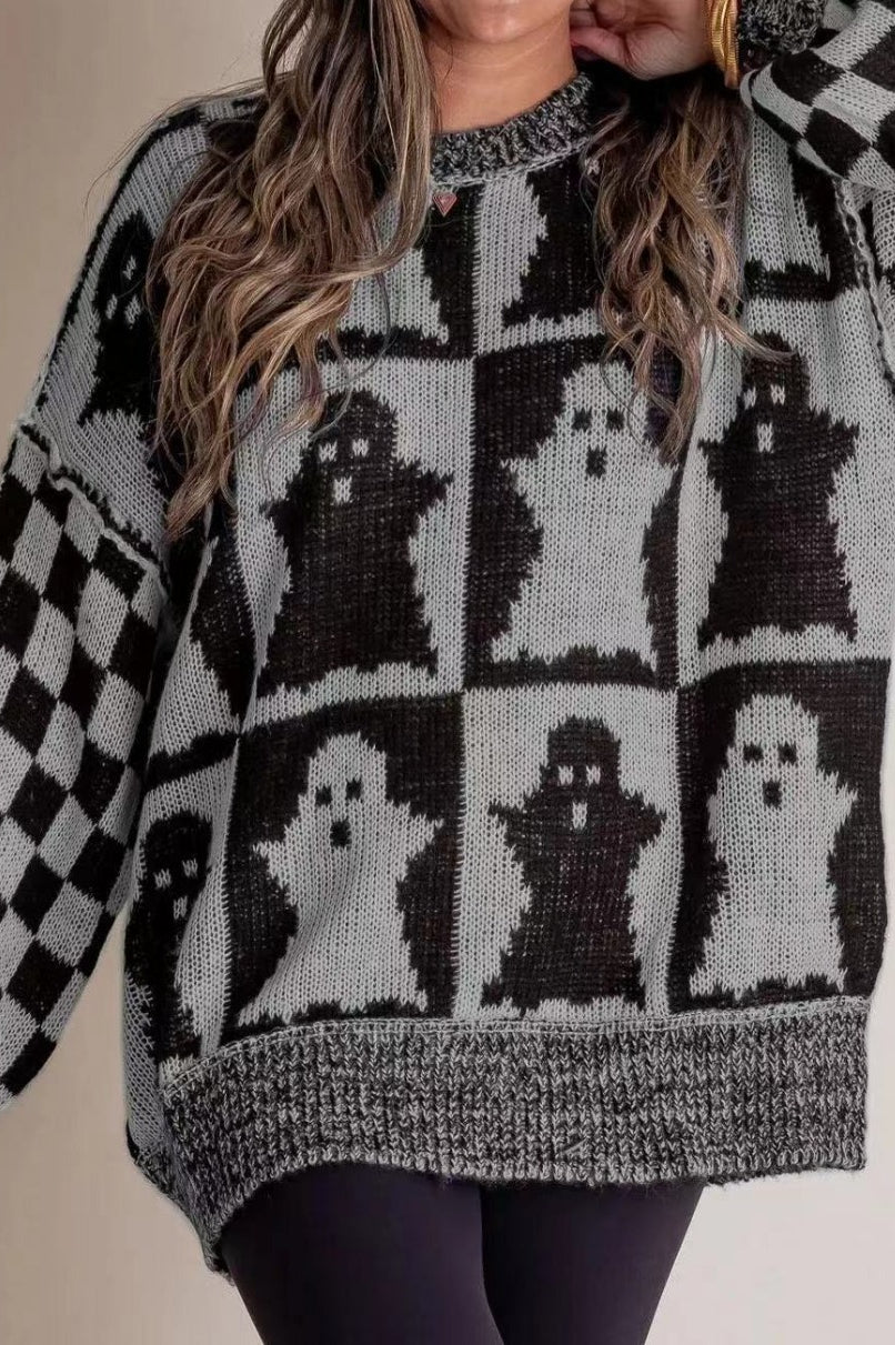 Halloween Loose Knit Sweater