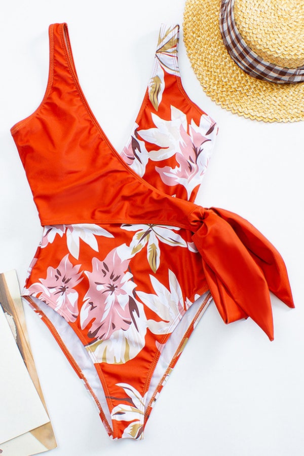Colorful and Cute Lemon Print Bikini Swimsuit - Fashionpara