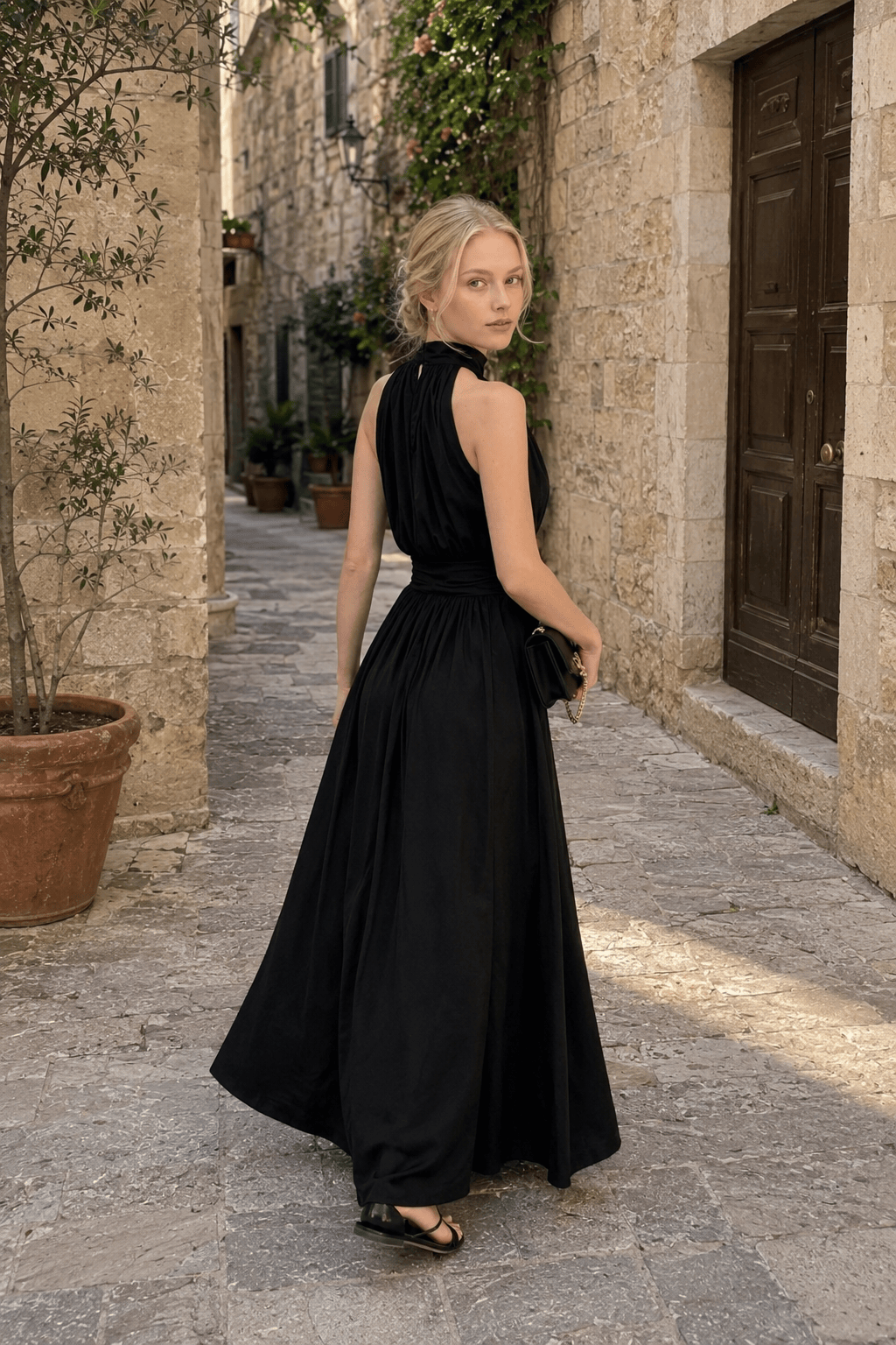 Sleeveless Evening Maxi Dress