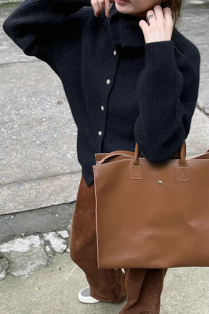 Textured Rib Slim-Fit Knit Cardigan for Chic Layering