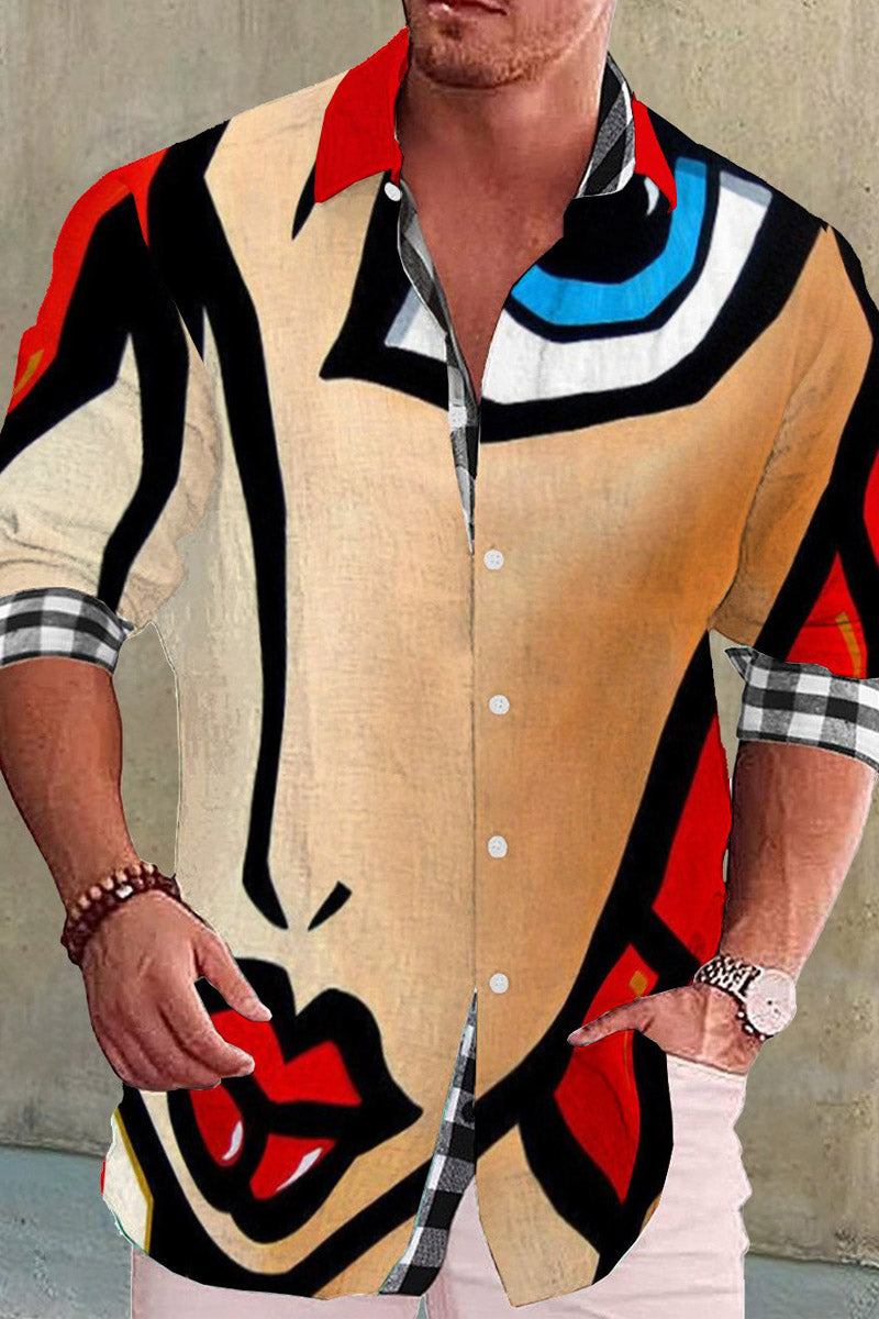 Men's Cotton&Linen Long-Sleeved Fashion Casual Shirt - Fashionpara