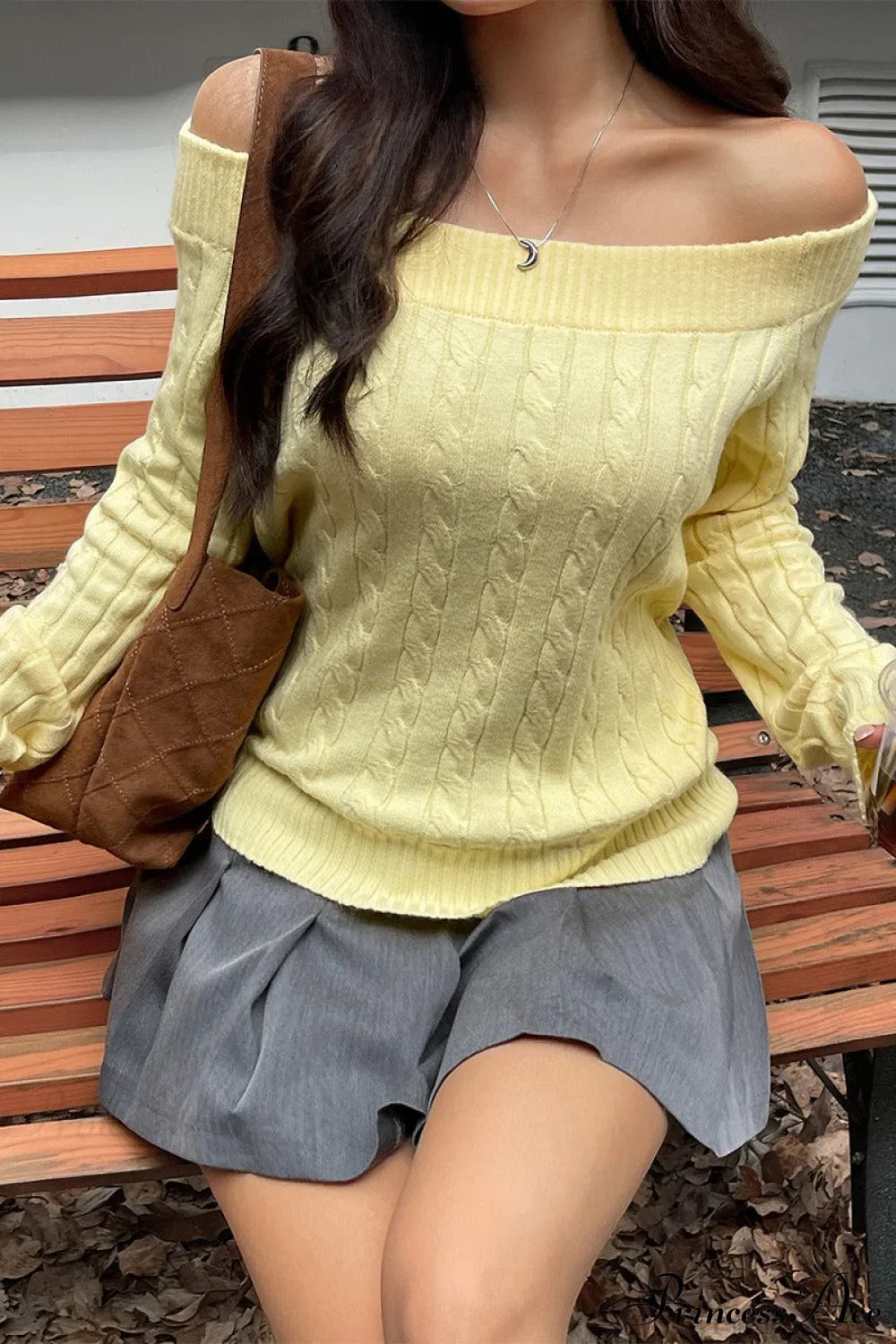 Chic PrincessAce Long-Sleeve Knit Sweater for Effortless Style
