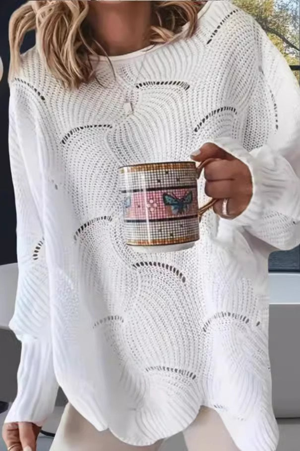 Loose Fit Crochet Sweater