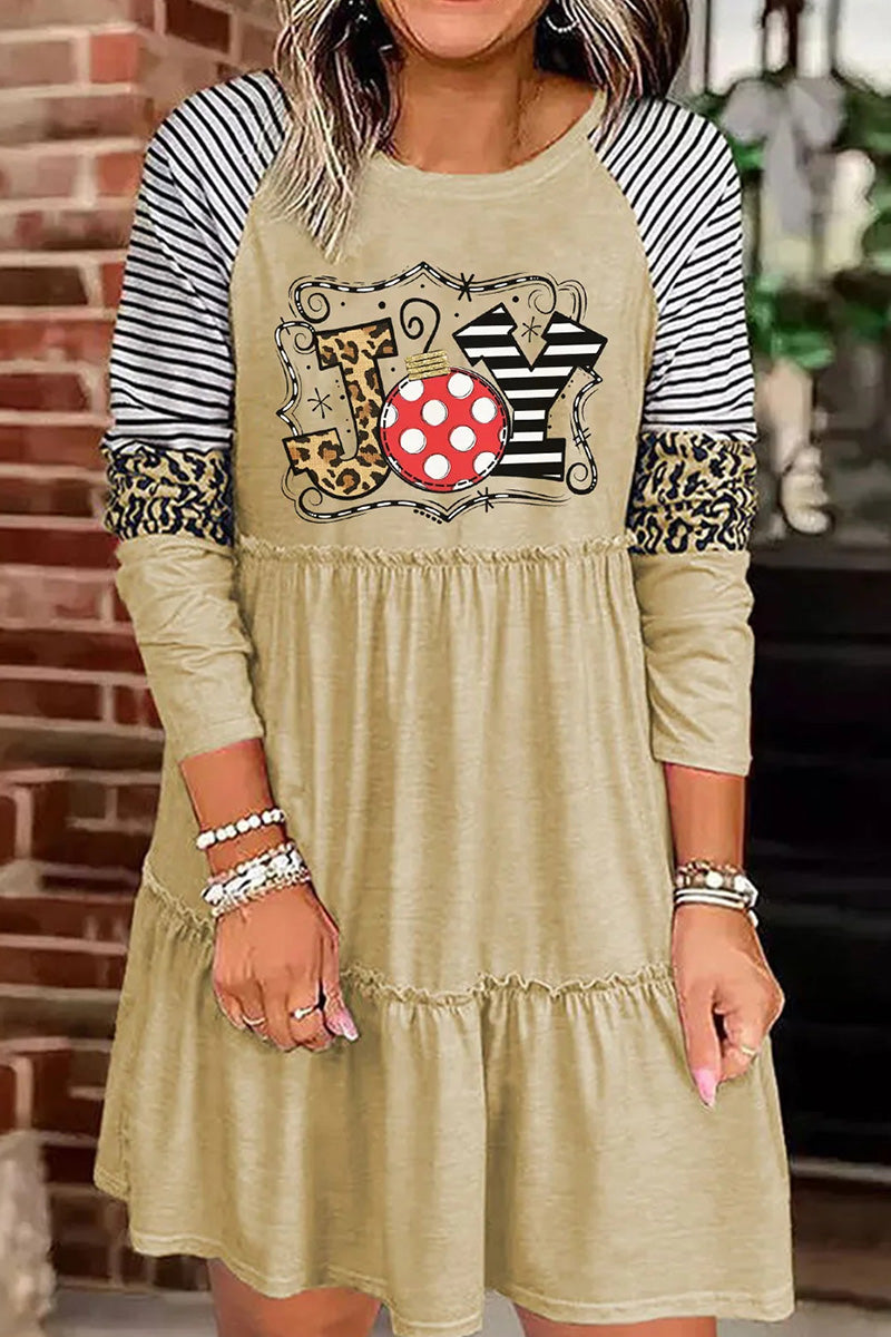 JOY Holiday Vibe Long Sleeve Dress - Fashionpara