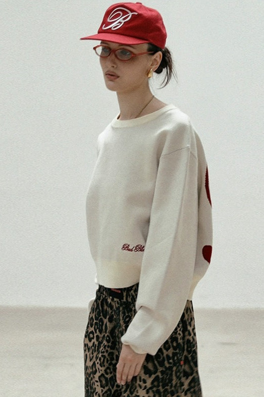 Casual Vintage Crew Neck Sweater 26