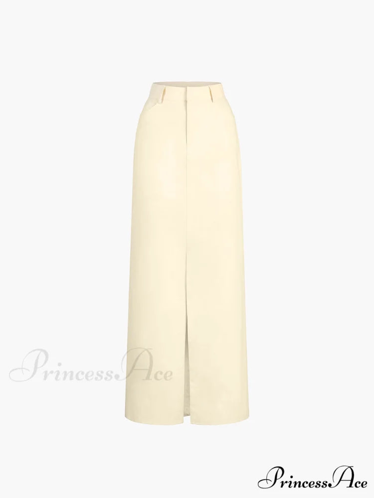 Effortless Slit Graceful Maxi Skirt