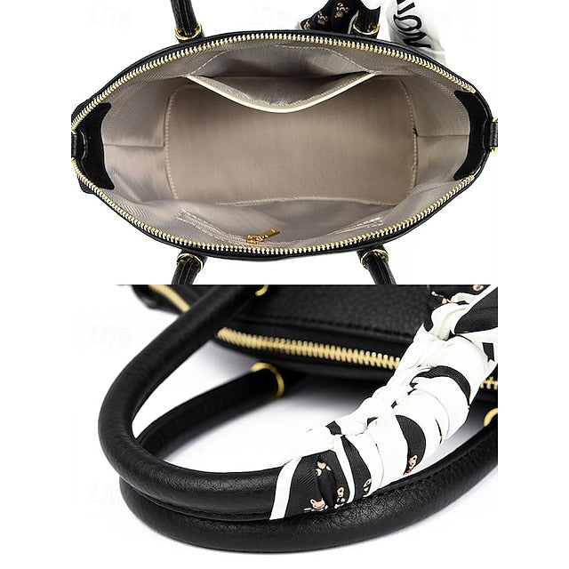 Holiday Office Bag Daily Handbag PU Bucket Leather