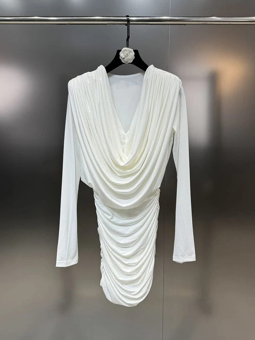 Fold Mini Dress - Fashionpara