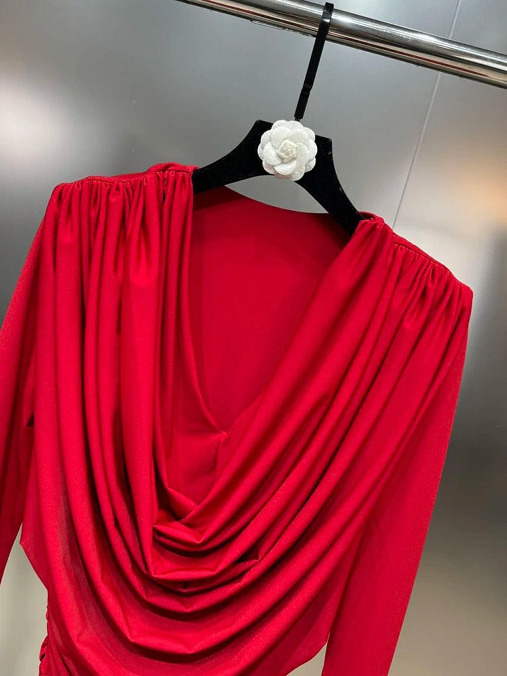 Fold Mini Dress - Fashionpara