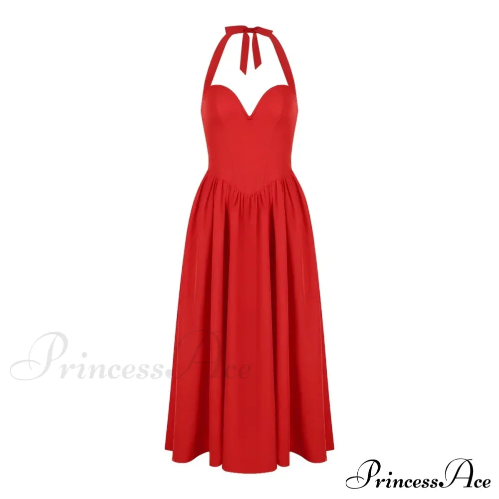 Elegant Fit and Flare Casual Sexy Christmas Party Dress