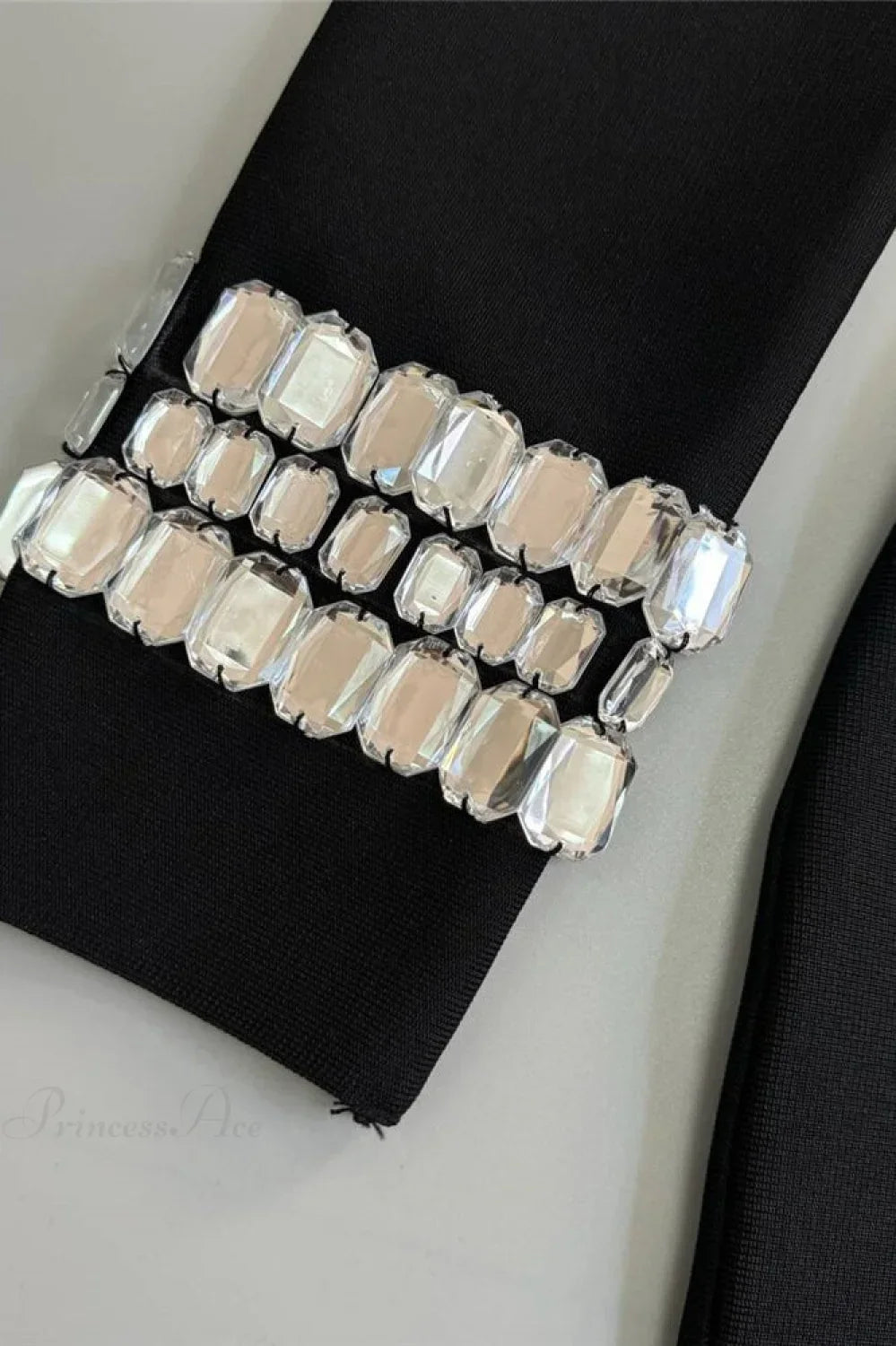 Off Shoulder Long Sleeve Embellished Bodycon Maxi Dress