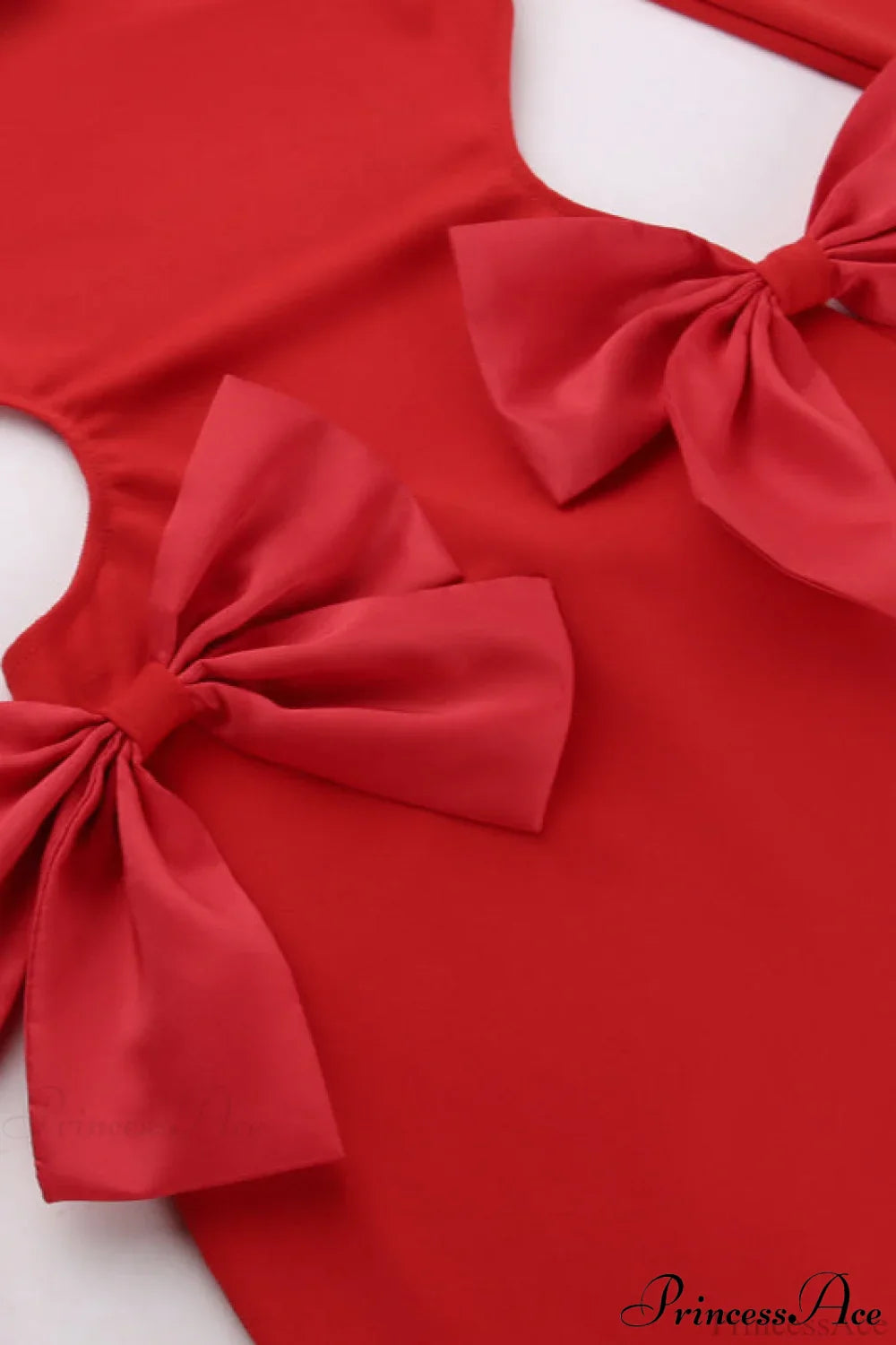 Elegant Solid Bow Cutout Slit Bodycon Backless Maxi Dress