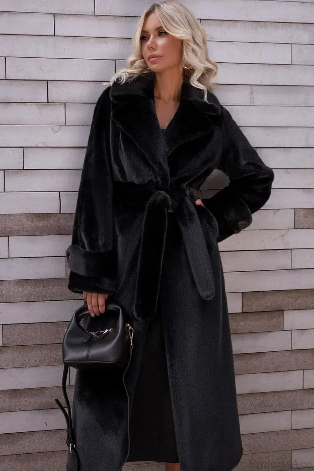 Thickened Plush Faux Fur Overcoat 4