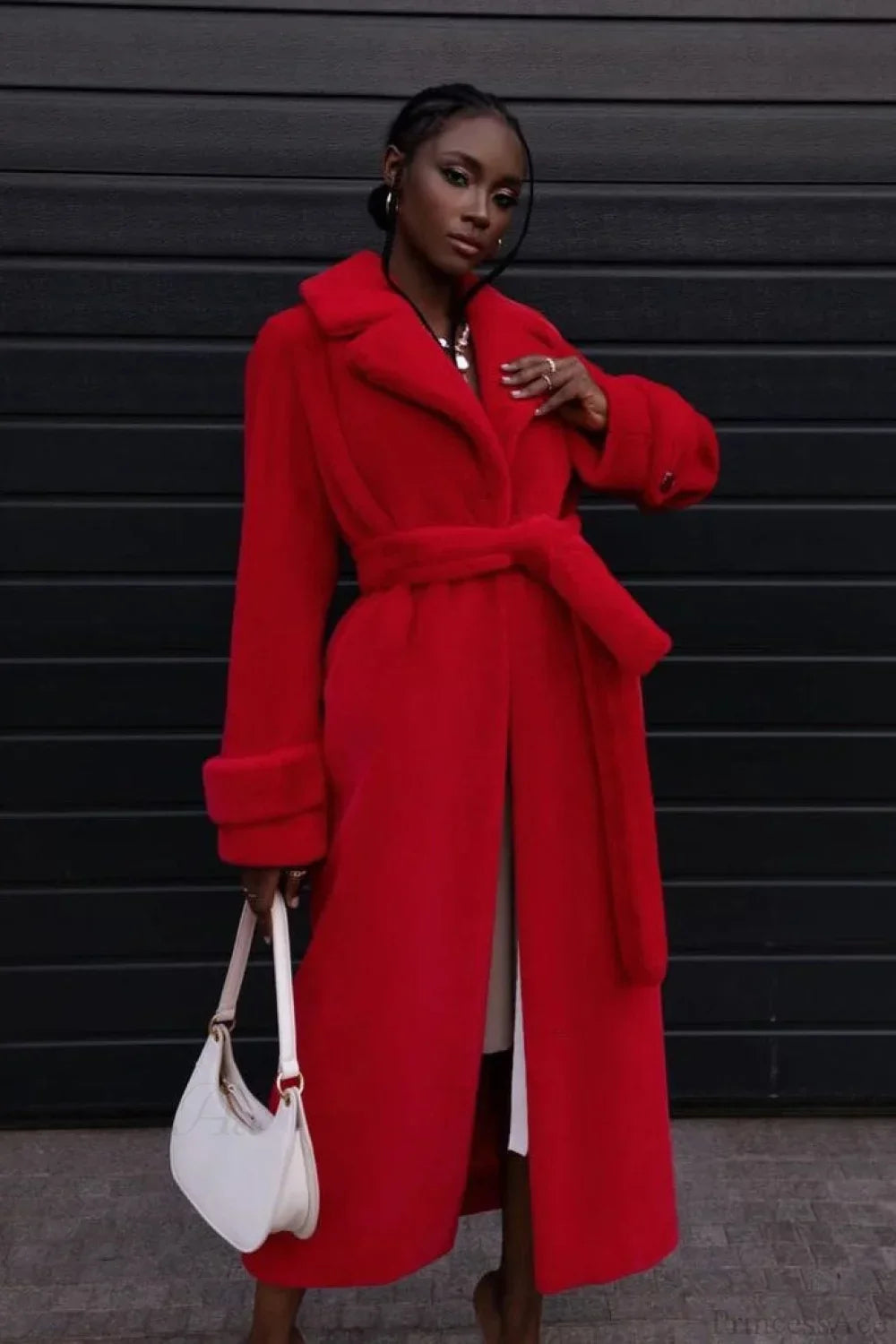 Thickened Plush Faux Fur Overcoat 6