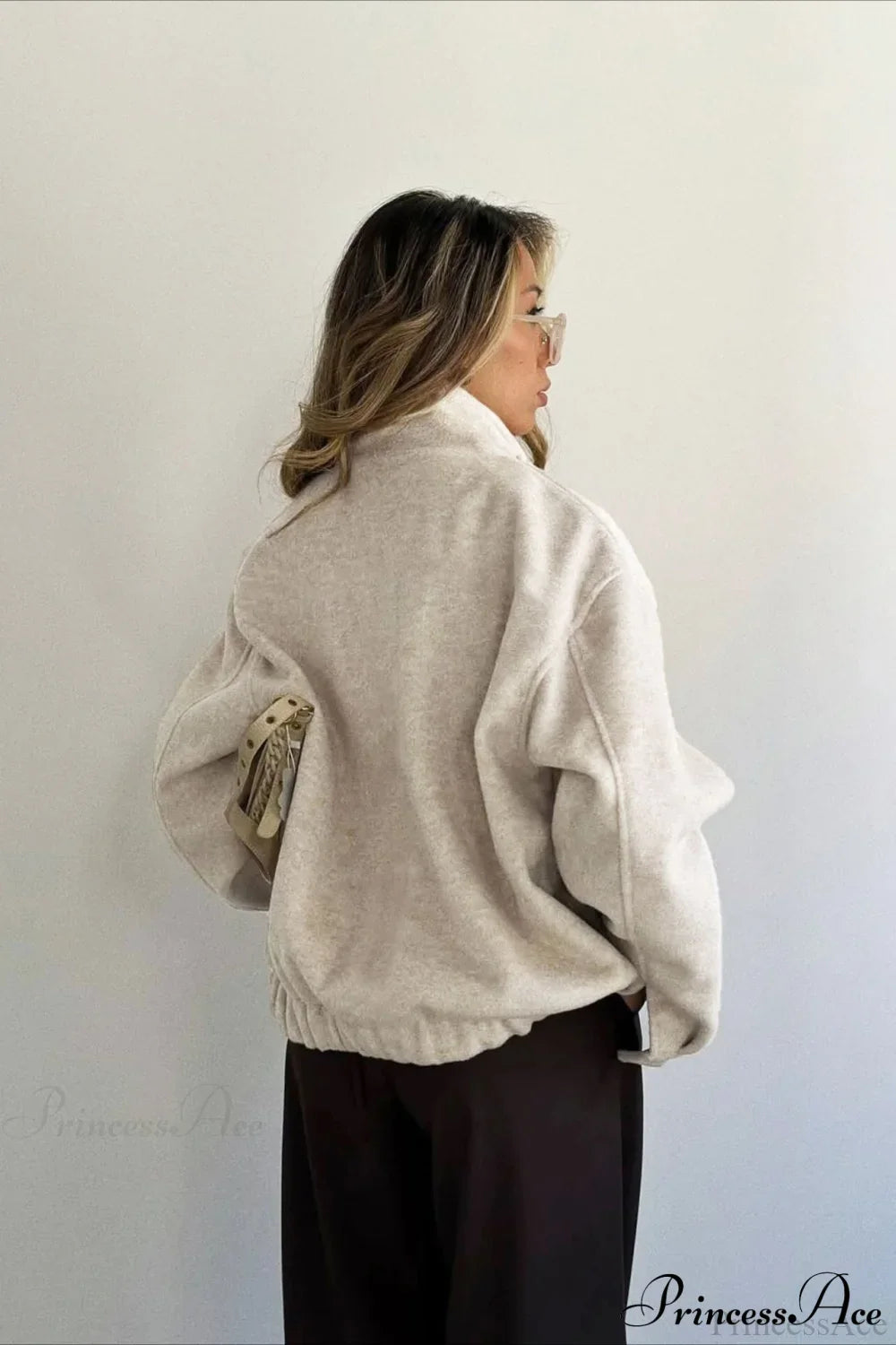 Sophisticated PrincessAce Wool Zip Coat for Elegant Layering