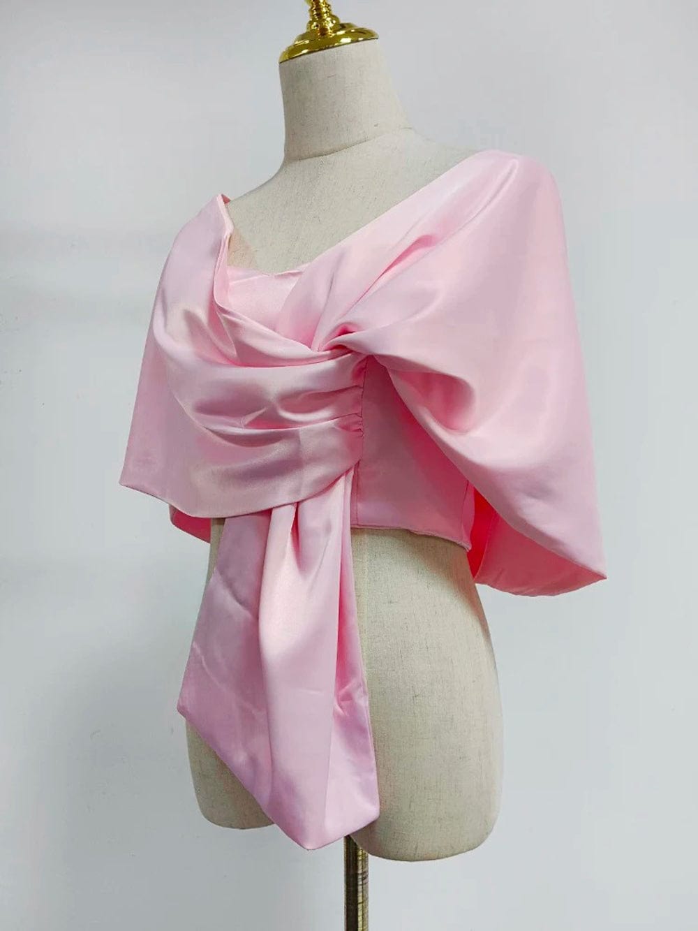 Backless Folds Top - Fashionpara