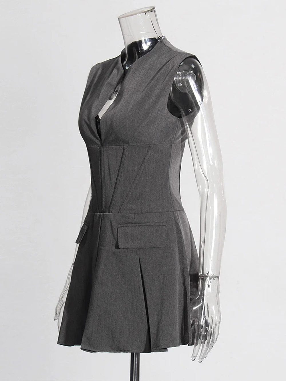 Sleeveless Mini Dress - Fashionpara