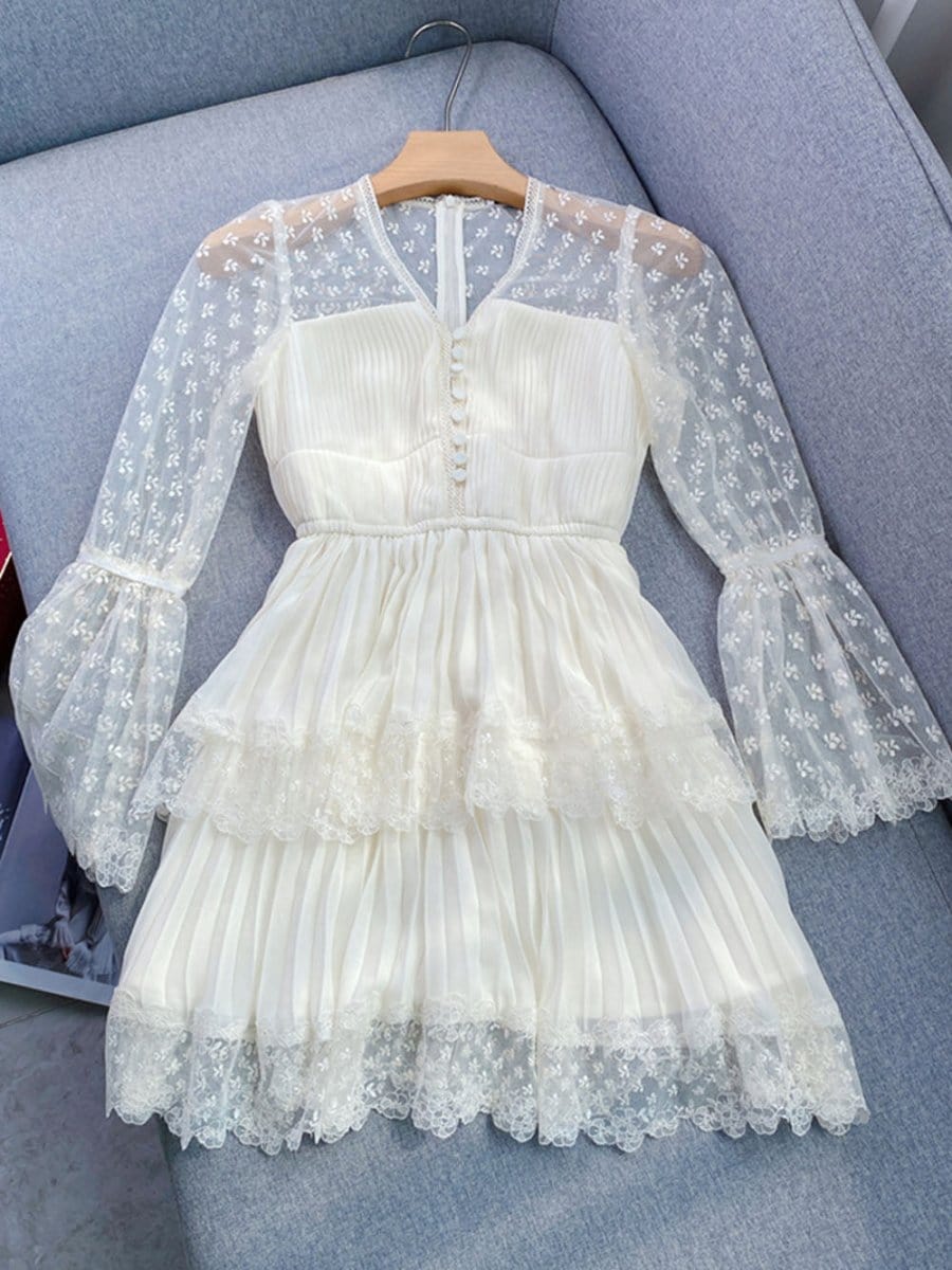 Emma Lace Mini Dress - Fashion Pov