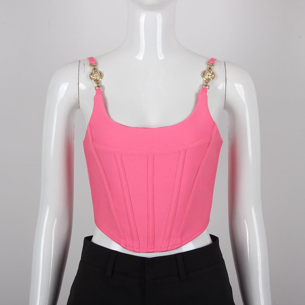 KittenAlarm - Enya Solid Zip Up Tank Top