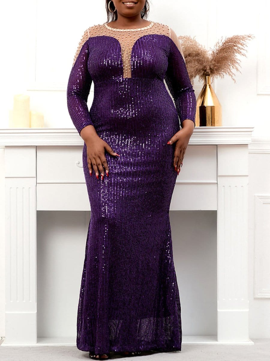 Sequin Maxi Dress - Fashionpara