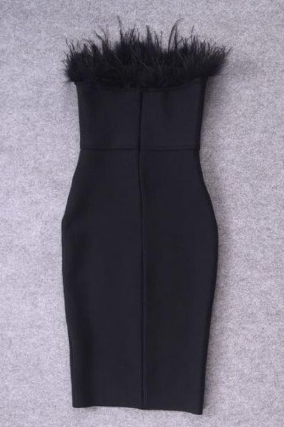 Erin Bodycon Dress - Classic Black - Fashionpara