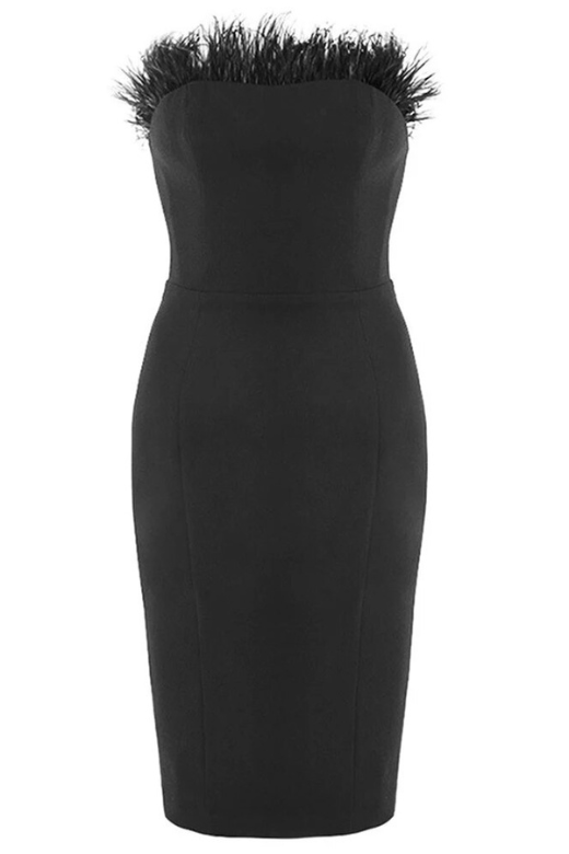 Erin Bodycon Dress - Classic Black - Fashionpara