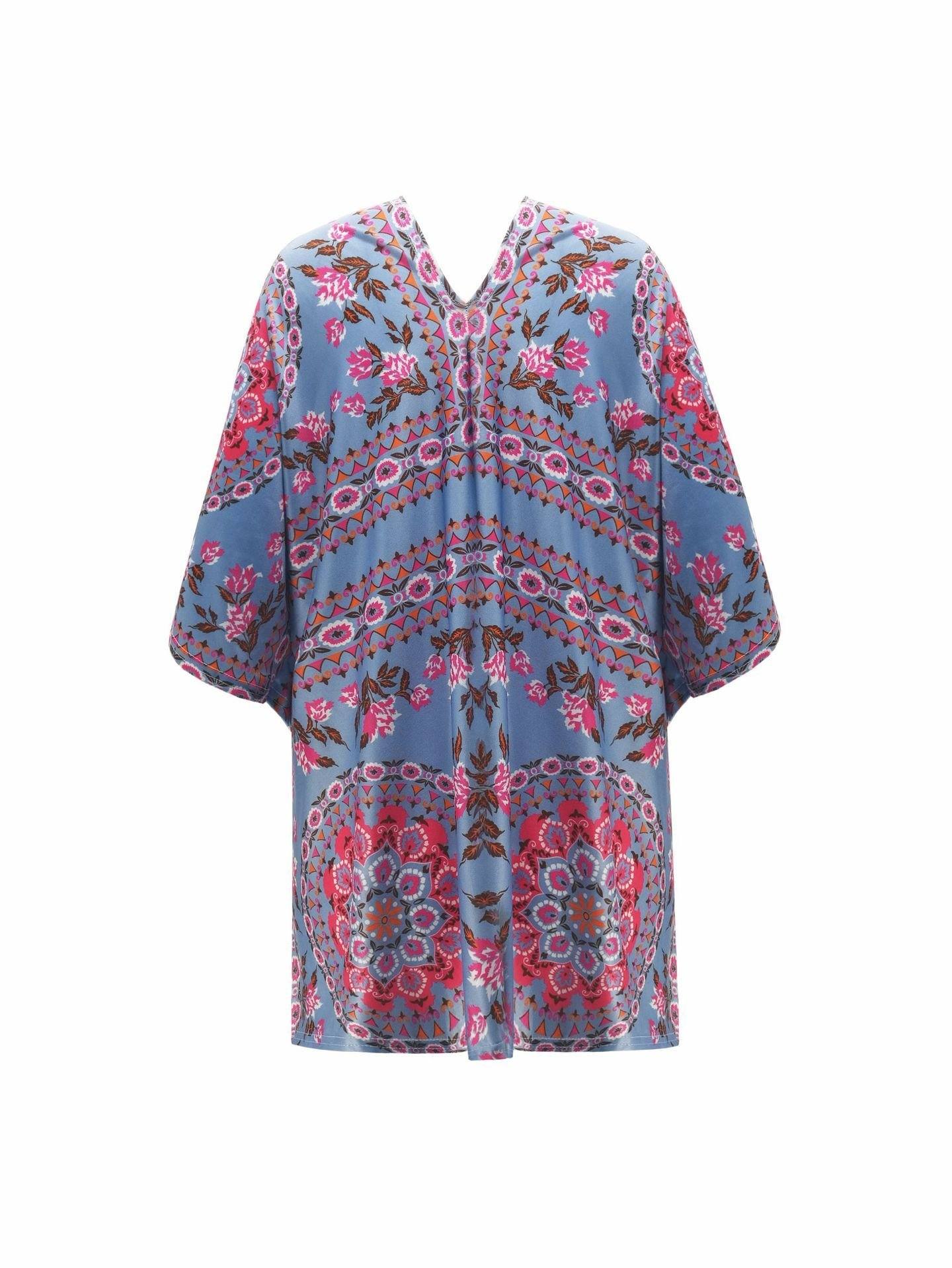 RadyRin Ethnic Irregular Short Cardigan for Effortless Style