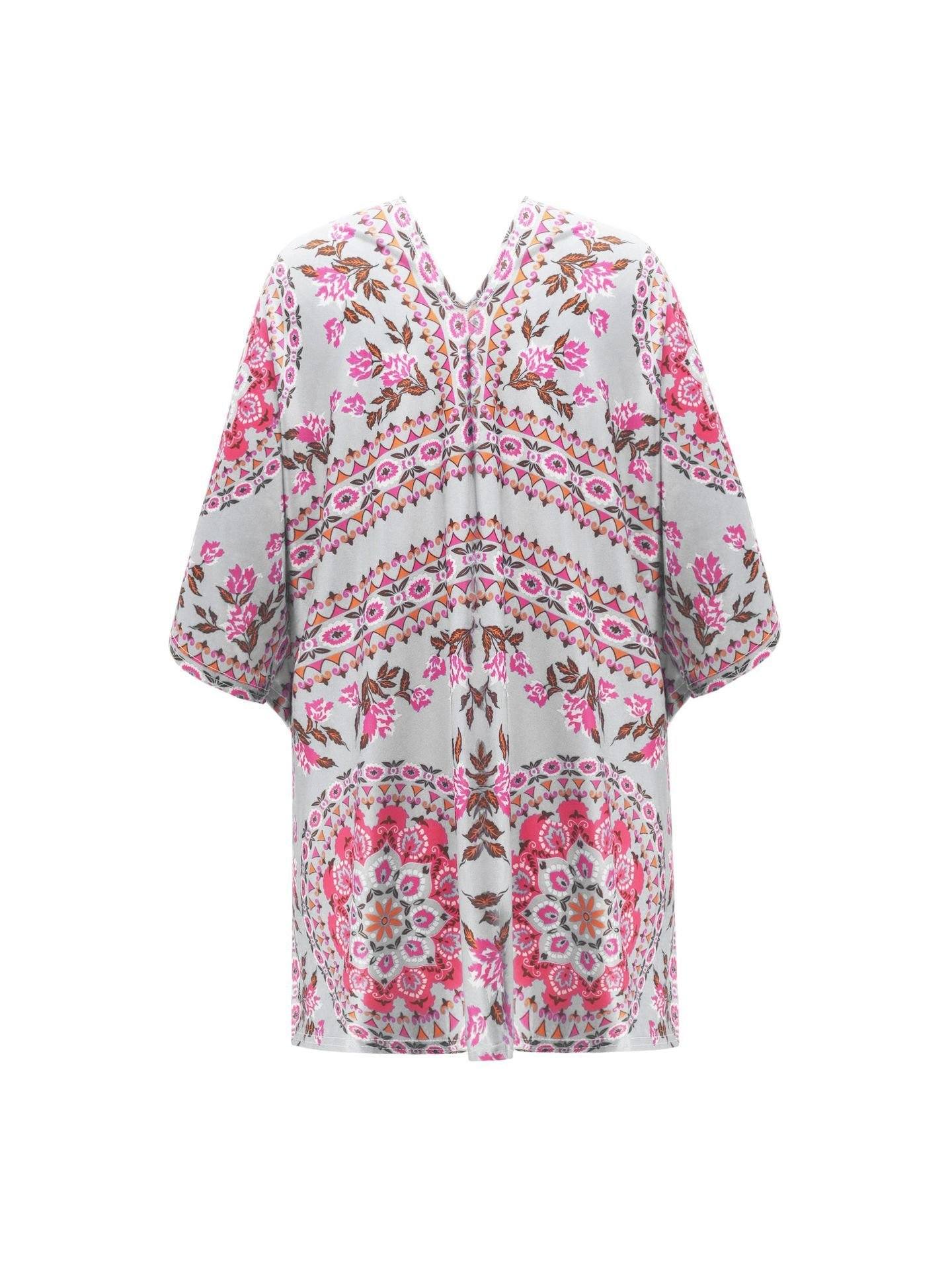 RadyRin Ethnic Irregular Short Cardigan for Effortless Style