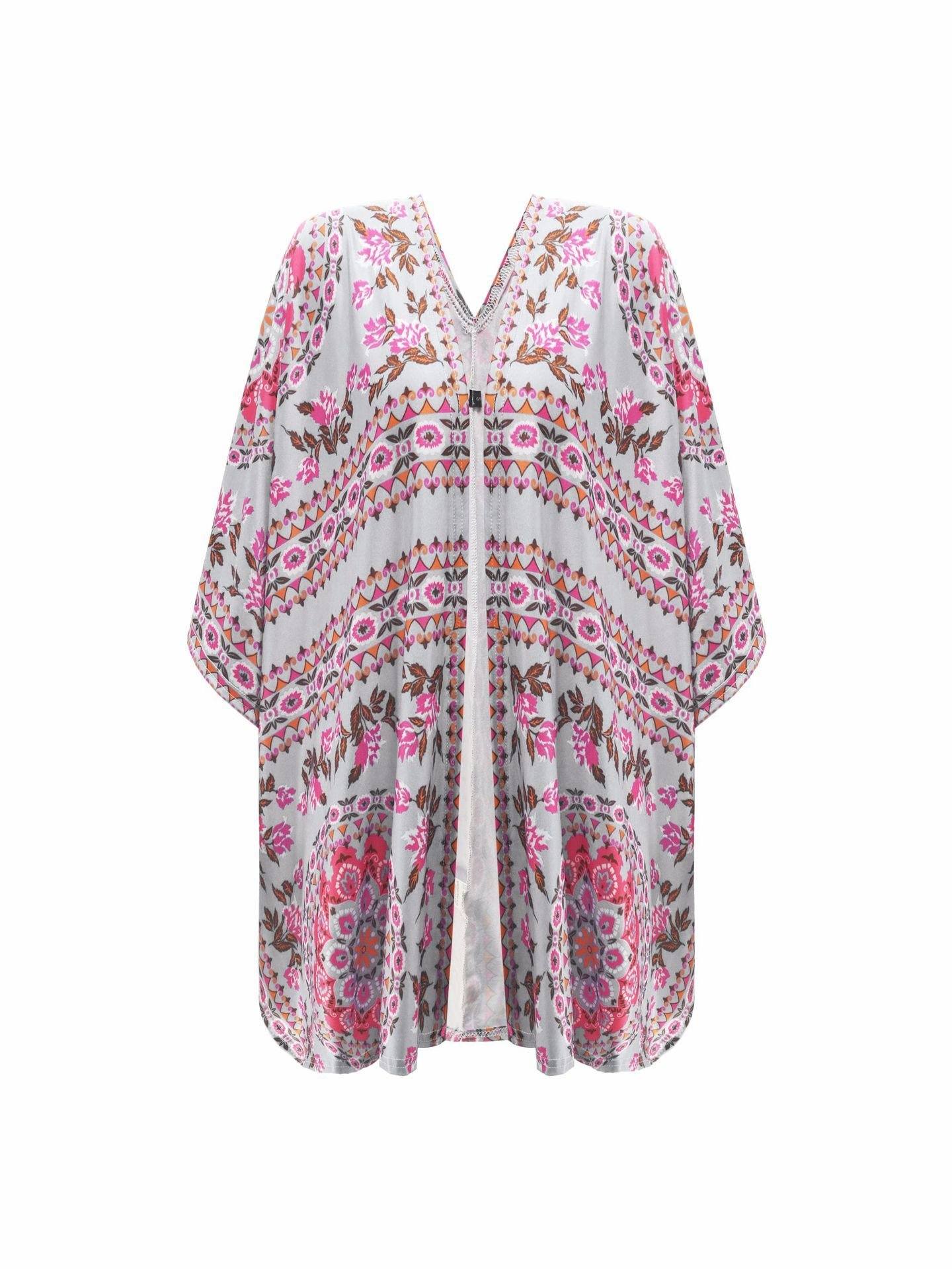 RadyRin Ethnic Irregular Short Cardigan for Effortless Style
