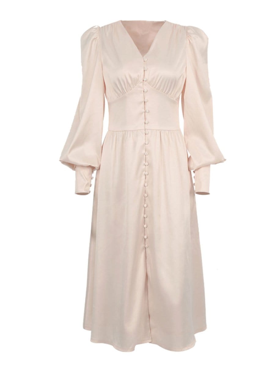 Breasted Midi Dress - Fashionpara