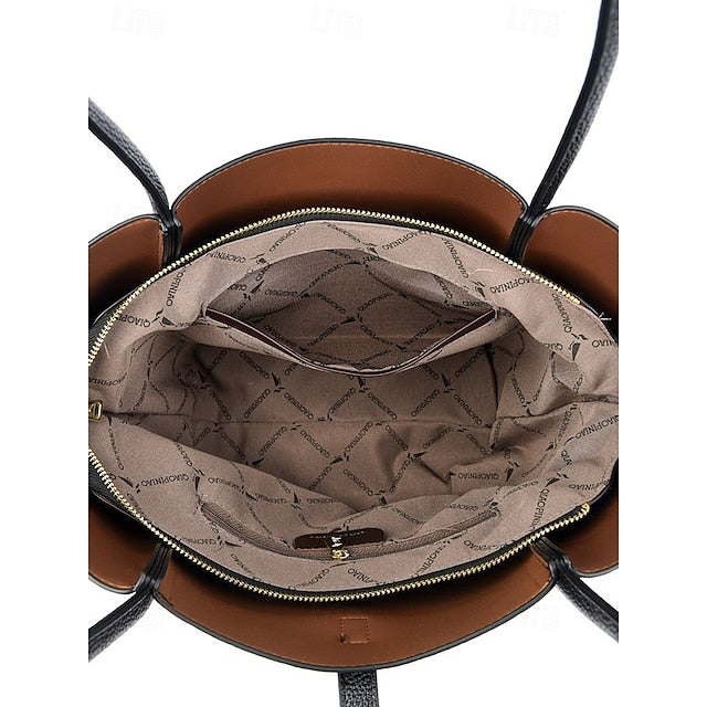 Leather Green Bag Tote Faux