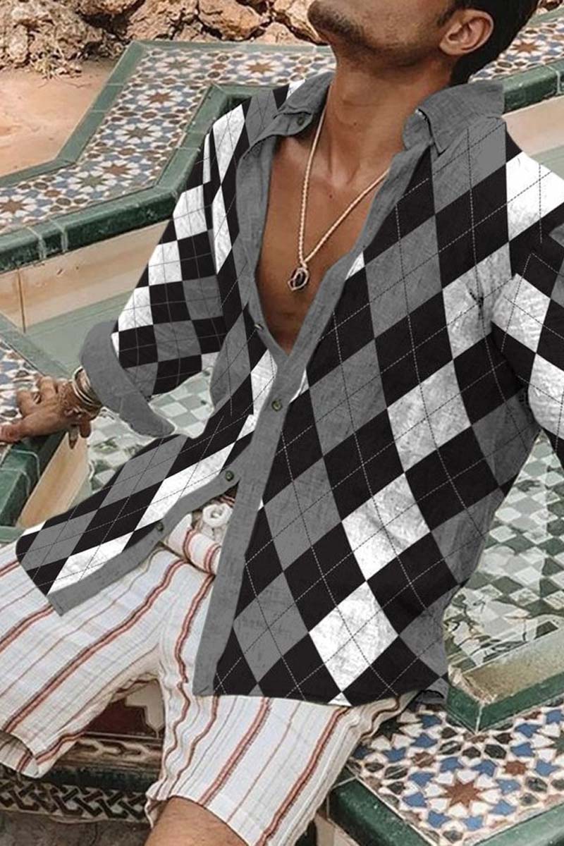 Men's Cotton&Linen Long-Sleeved Fashion Casual Shirt - Fashionpara