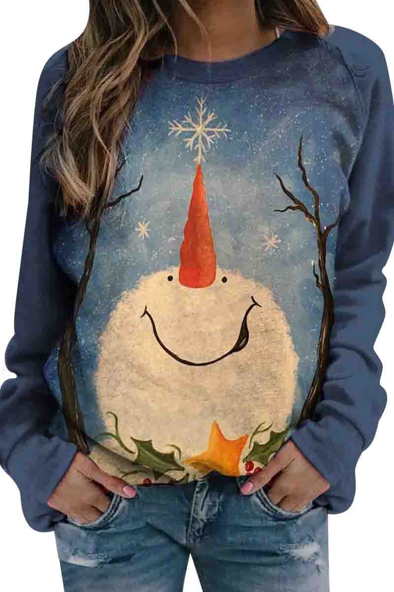 Women Printed Paneled Street Sweatshirt Fashionpara