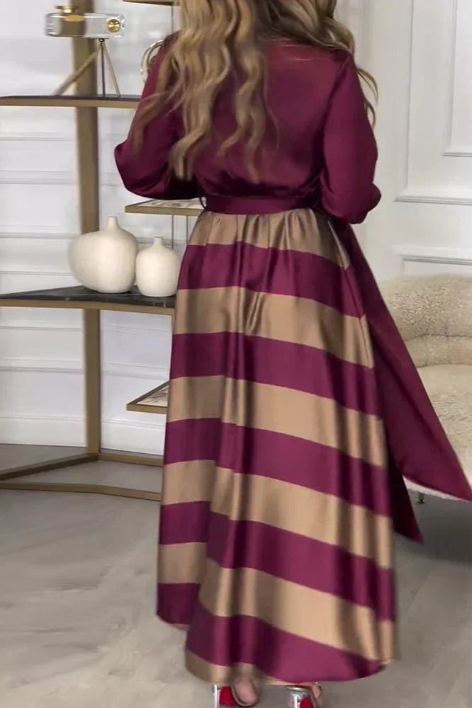 Lace Off Shoulder Backless Long Sleeve Maxi Dress - View 8